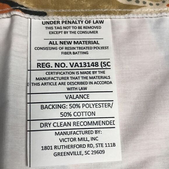 Contempo paisley picadilly shaped valance - Picture 5 of 5